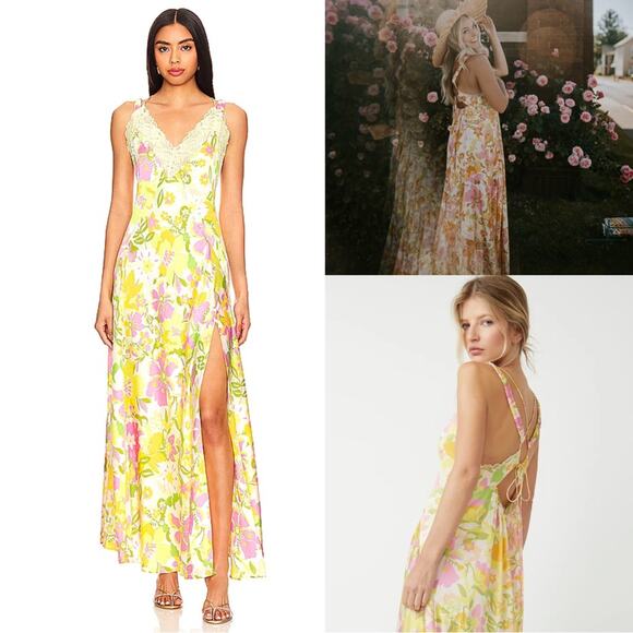 FINAL PRICE NWT NEW Free People All A Bloom Maxi Dress - Picture 1 of 8